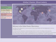 Tablet Screenshot of clusterobservatory.org
